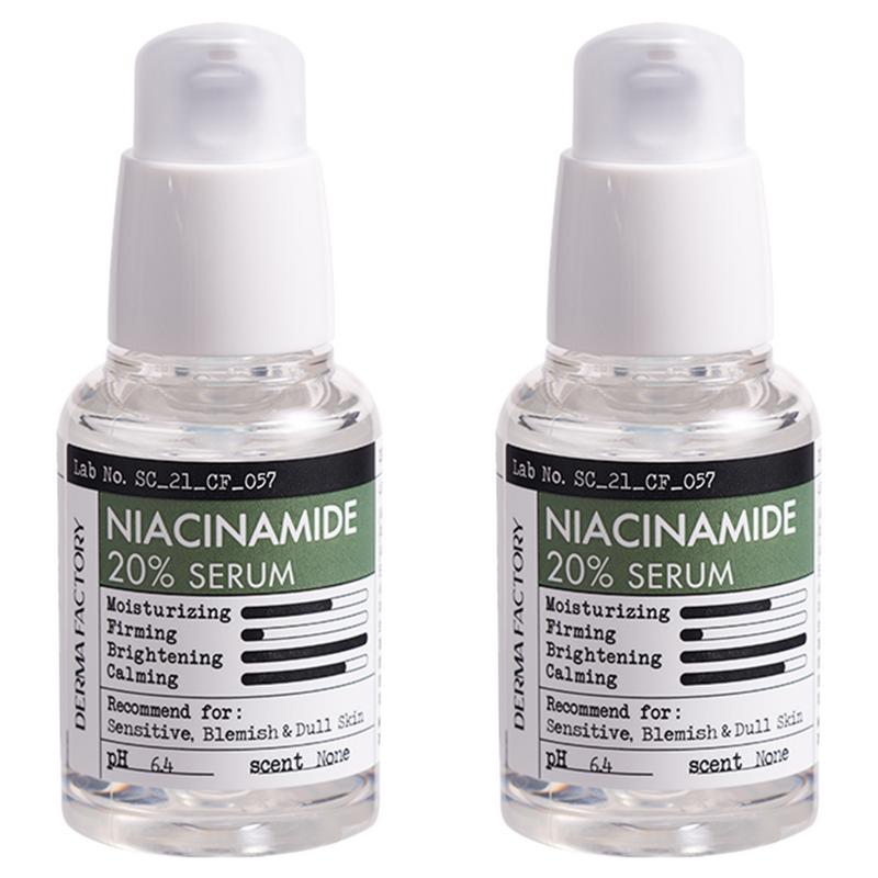 Derma Factory Niacinamide 20% Serum, 30ml, 2 pcs