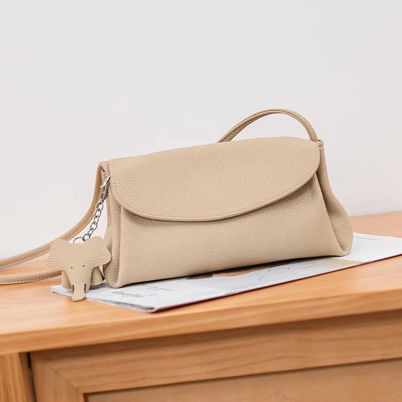 First Layer Cowhide Small Square Bag Genuine Leather Shoulder Bag Small Bag with Foreign Texture Soft Leather Crossbody Bag