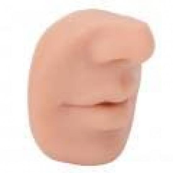 Силиконовая модель для пирсинга, Модель лица для пирсинга с ртом, Гибкая для салонного обучения, Практики пирсинга, Инструменты, Мягкая имитация модели носа, Многоразовая