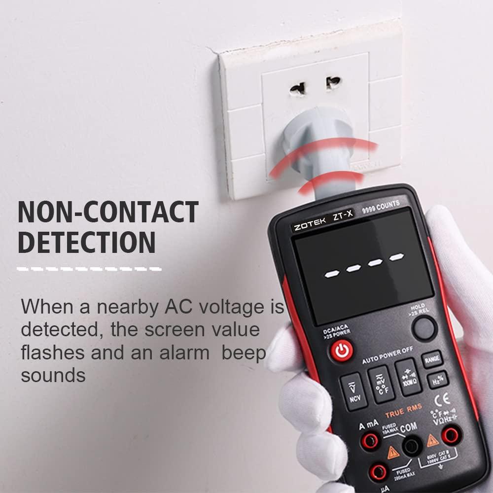 ZOYI ZT-X Digital Multimeter T-RMS Auto Range EBTN LCD DC AC Voltmeter Ammeter Current Capacitor Ohm Temp Hz NCV Tester
