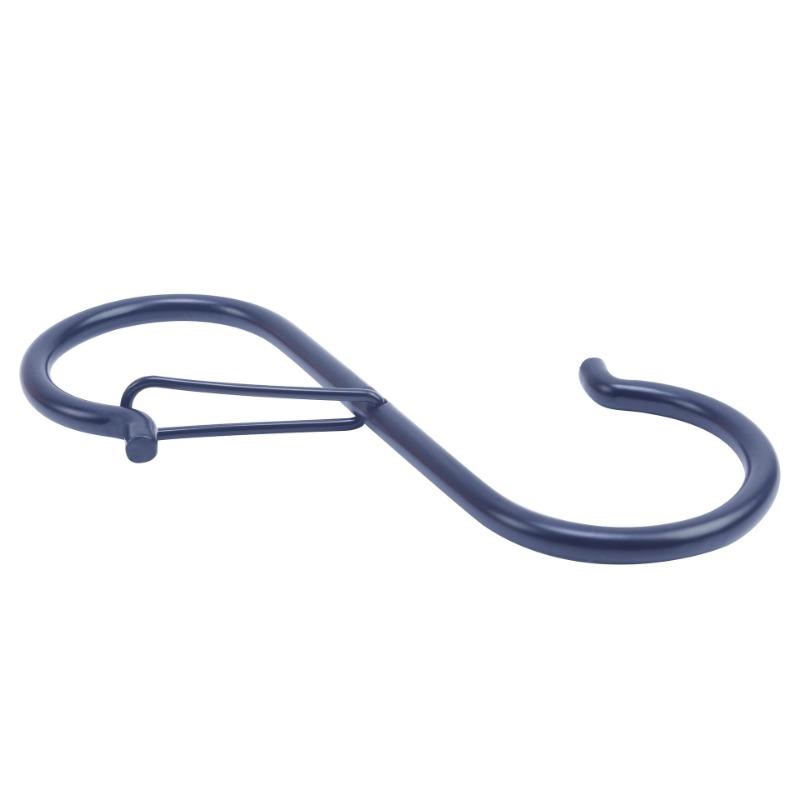 Ветрозащитный S-образный металлический крючок без сверления, ванная комната, защита от падения, хранение, S-образная пружинная защелка, крючок против отсоединения