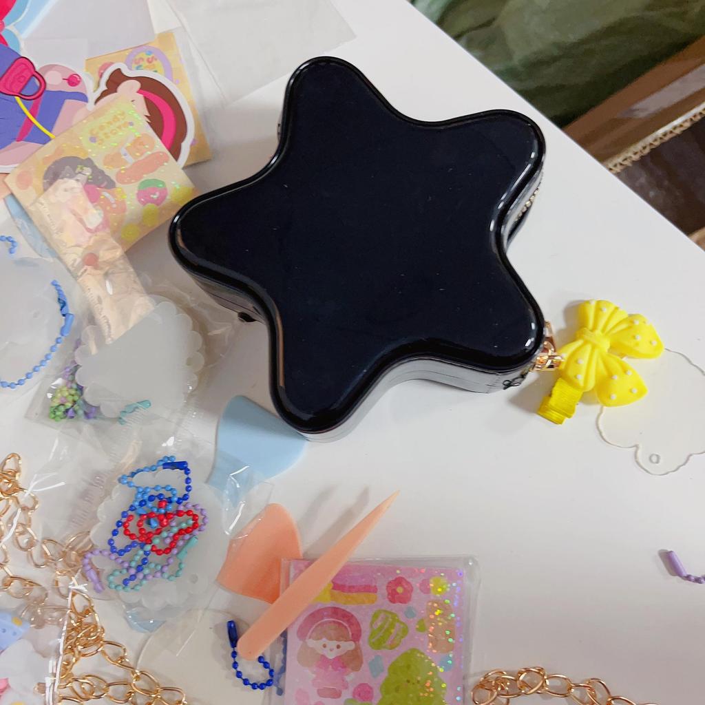 Звездная сумка Милый мультяшный 2025 Сумка: Женская модная сумка-кроссбоди из желе на плечо