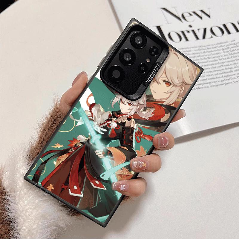 Мягкий чехол для телефона Genshin Impact в стиле аниме для Samsung Galaxy S24 S25 FE S26 Edge S23 Ultra S22 Plus S21 + Ударопрочная задняя крышка