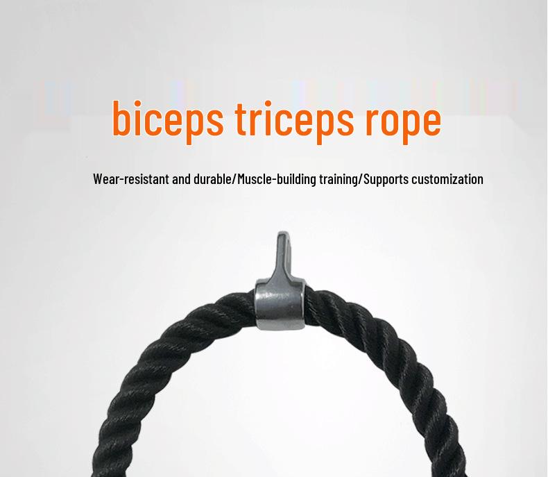 Biceps & Triceps High Pulldown Resistance Rope, Gym Accessories, Double Head Training Rope