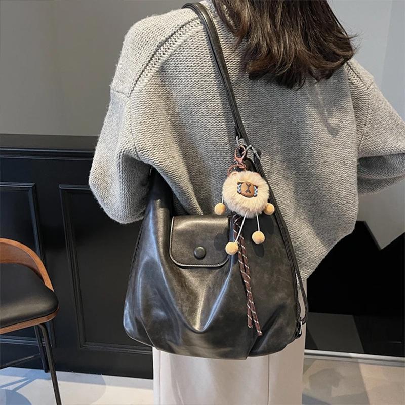Spring and Autumn New 2025 Women's Bag Multifunctional Women's Shoulder Bag Retro Crossbody Bag Commuter Women's Backpack