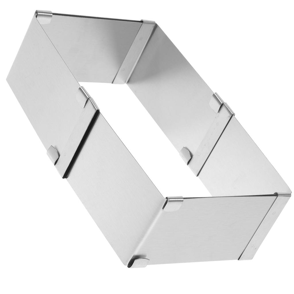 Квадратная форма для мусса Кольцо для торта из нержавеющей стали Серебристый Инструмент для выпечки Антипригарный Легко моется Многоразовый Идеально подходит для DIY приготовления выпечки