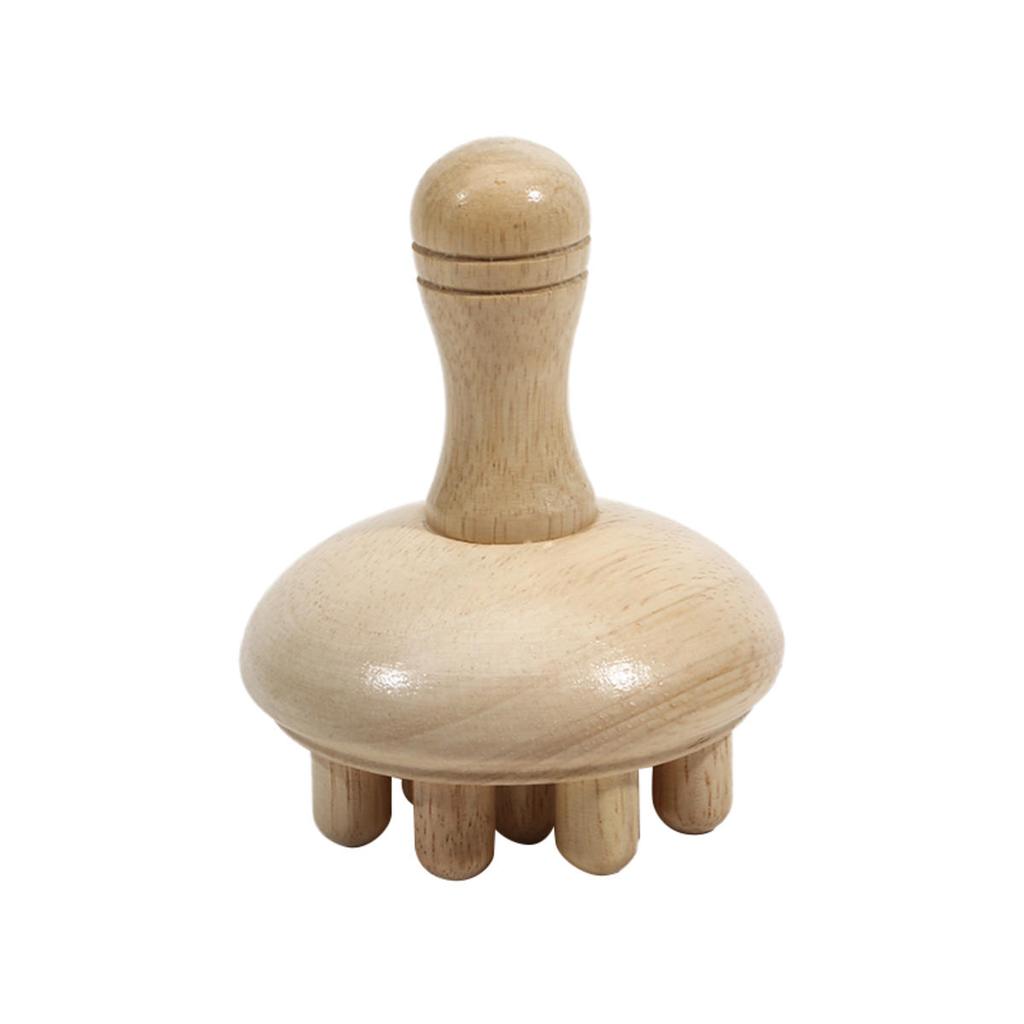 Wooden Mushroom Shape Massage Manual Wood Therapy Massage Tool Anti Cellulite Maderoterapia Lymphatic Drainage for Full Body Use