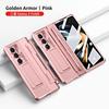 Slim Hinge Cover Z Fold7 Fold6 Fold5 Electroplated PC Case With Kickstand Shockproof Scratch Resistant
