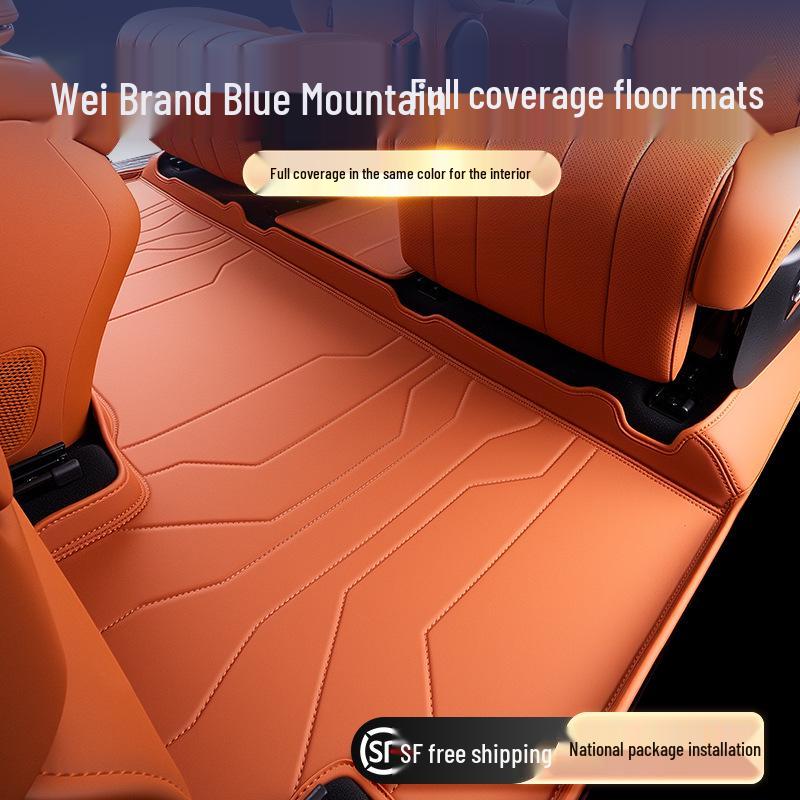 Полноразмерные напольные коврики Blue Mountain для 6-местного WEY, Подходят для 25 моделей