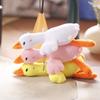 Duck Plush Toys Fluffy Doll Keychain Cute Animal Swan Goose Soft Dolls Stuffed