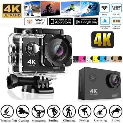 Новая экшн-камера Ultra 4K HD, Wi-Fi, 2,0-дюймовый IPS-экран, 170D, спортивная видеокамера Angel Wide