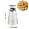 1pc, Stainless Steel Pipping Tip for Perfectly Puffed Pastry and Decorated Cupcakes - Kitchen Gadget for Baking and Cooking