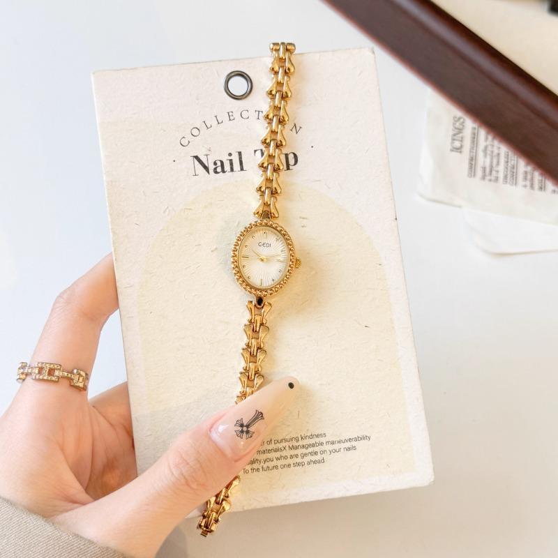 Elegant Ladies Quartz Watch Gold Bracelet Small Wrist Clock Stylish Waterproof High Quality Watches for Women