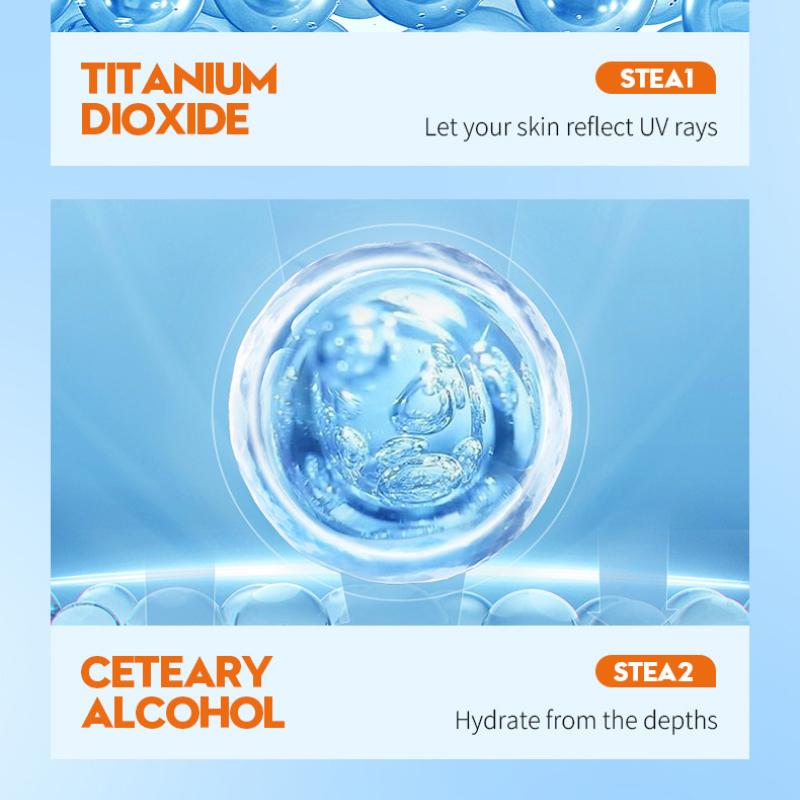 Мужской солнцезащитный крем SADOER Отбеливающий солнцезащитный крем UV Освежающий солнцезащитный крем