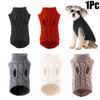 1PC Pet Vests Lovely Pet Knitted Sweaters Cute Winter Warmth Comfortable Cat Clothes Winter Dog Walking Sets Multicolor