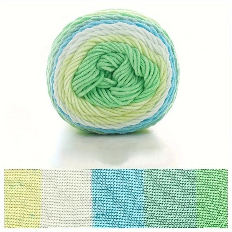 6pcs Gradient Chunky Yarn for Cushions Acrylic Yarn Bundle (600g) - Extra Thick Multicolor Ombre Crochet Yarn for Pillow Covers DIY Knitting Projects