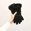 Gloves cycling to keep warm in winter female skiing fleece thickened cold protection student cute outdoor