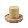 Pentas Round Wooden Scented Candle
