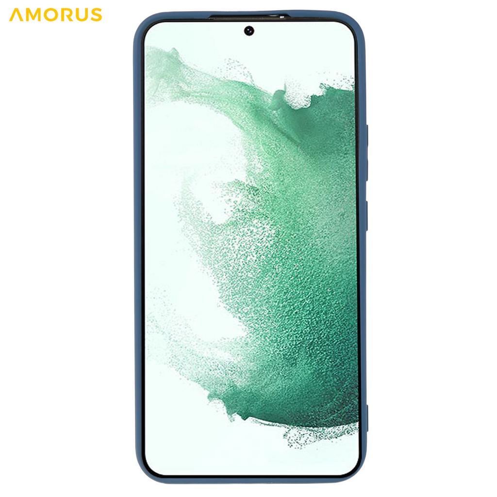 For Samsung Galaxy S22+ 5G Case Precise Cutouts TPU Fiber Lining Shockproof Phone Cover