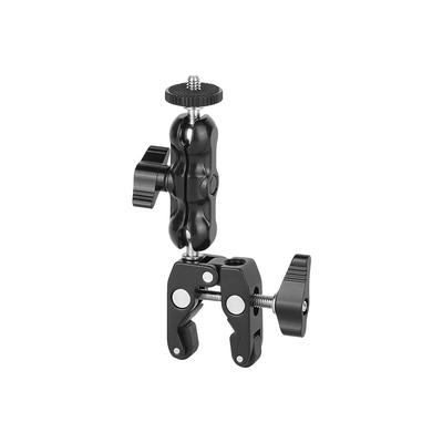 SZRIG Суперзажим Шарнирный Мини-шаровая головка 1/4"-20 для Камеры Монитора Светодиодной подсветки Аксессуары (черный)