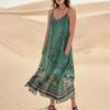 Женское летнее платье, повседневные свободные длинные пляжные платья для отдыха