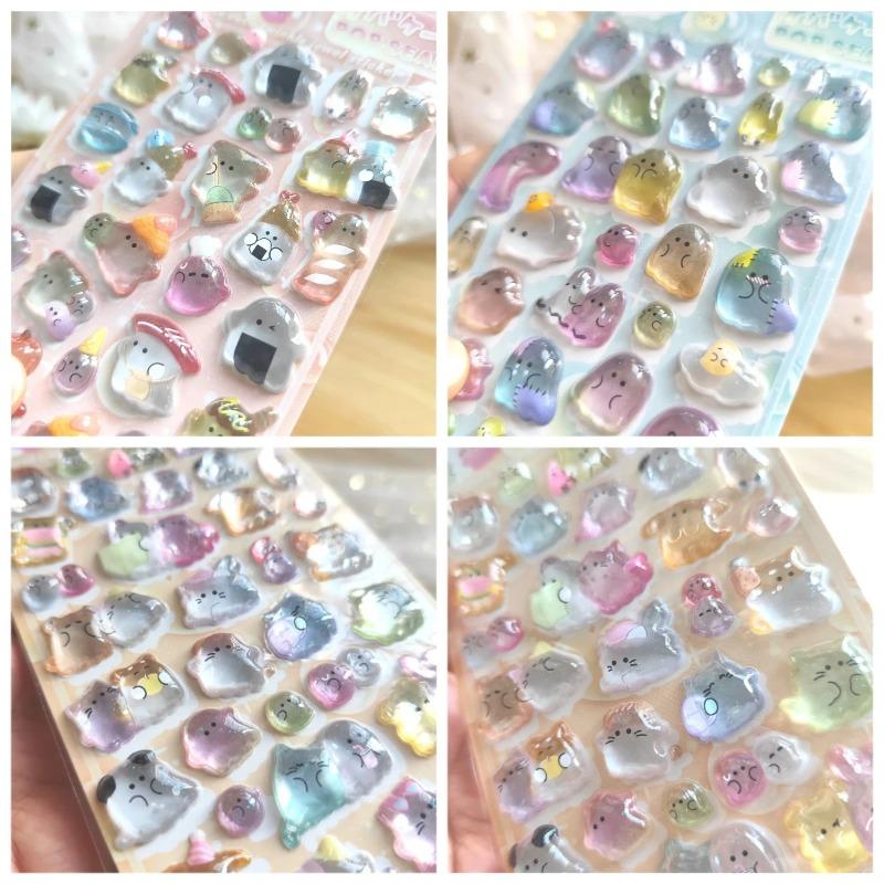 Новые мультяшные японские призраки 3D рельефные наклейки альбом DIY дневник милые канцелярские товары наклейки для кампуса