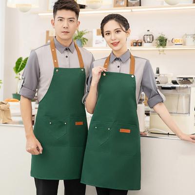 Водонепроницаемый фартук для мужчин и женщин с регулируемой длиной, завязывающийся на талии, многокарманный фартук для кухни, гриля