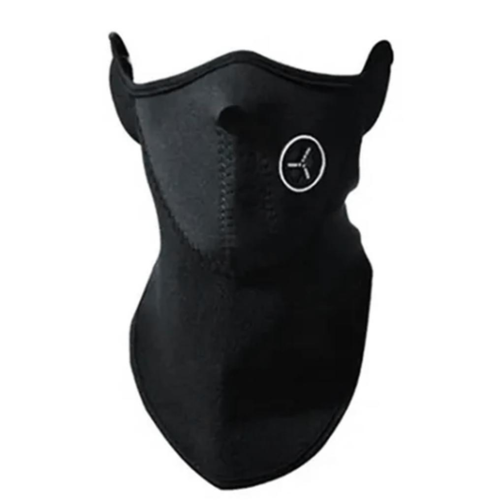 Маска для лица Дышащая Удобный Головной убор Защита от солнца Шарф на шею для езды на открытом воздухе Черный