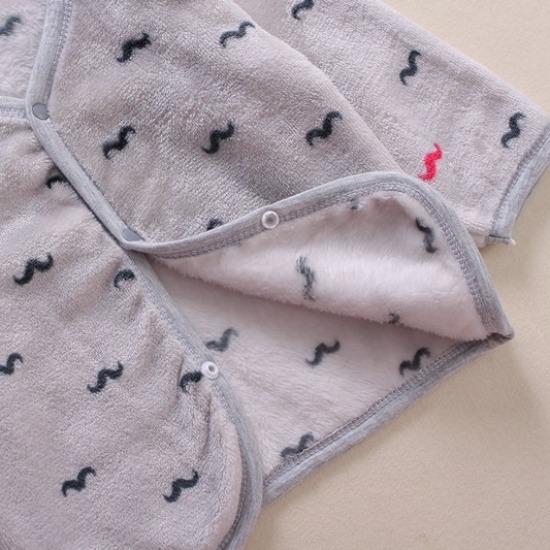 Детский осенне-зимний коралловый бархатный комплект из двух предметов, теплый комплект пижамной одежды