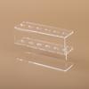 Acrylic Eyelash Tweezer Storage Holder Set of 6 Durable Makeup Tools with Convenient Stand Shelf for Eyelash Extensions
