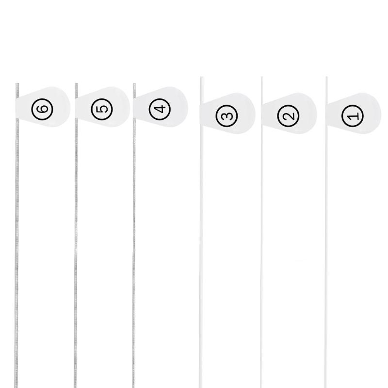 6Pcs Acoustic Guitar Strings Nylon Core Classical Guitar Strings Set .028-.043