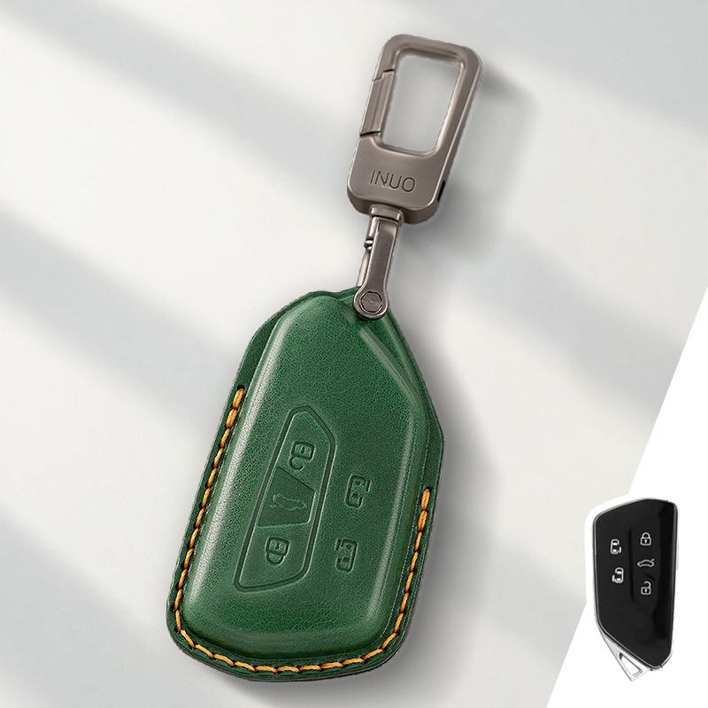 uwhxm4 Genuine Leather Protector for Volkswagen VW Golf  8MK8 ID 4 ID3for Skoda Octavia A8 MK4 Key Case Cover Fob