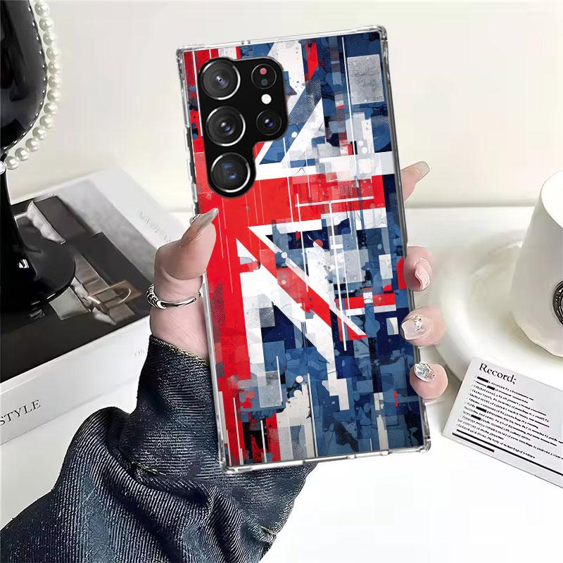 Флаг Великобритании Union Jack Англия Мягкий чехол для телефона для Samsung Galaxy S22 S23 S24 S25 Edge S26 Ultra S20 FE S21 Plus + Fundas Coque Gala