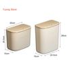 Enlarge Caliber Hanging Trash Bin with Lid Punching Free Strong Load-bearing Kitchen Large Capacity Wall Mounted Garbage Can Household Products