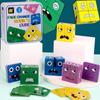 Face-Changing Rubik'S Cube Expression Building Block Puzzle Children'S Puzzle Early Education Kindergarten Parent-Child Interactive Game Wooden Toy