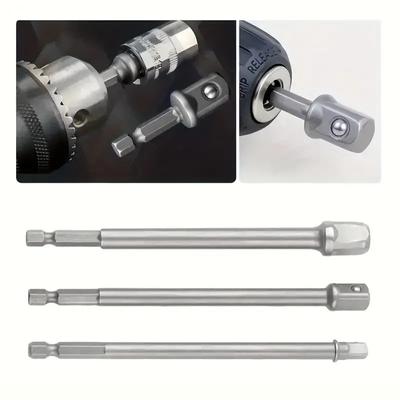 6 шт./комплект 1/2''3/8''1/4'' Шестигранный Рукоятка Хвостовик Адаптер Гильза Соединение Переходник Квадратная Головка Головка-Удлинитель