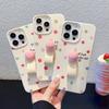 Polka Dot Love Flowers Are Suitable for Apple 16promax Ring Phone Case IPhone 15 Small Fresh 14/13