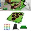 Гольф Чиппинг Игры Корнхол Игра Повседневный Складной Коврик Включает 16 Липких Шариков Для