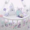 Baby Bumper Bed Braid Knot Pillow Cushion Bumper for Infant Bebe Crib Protector Cot Bumper Room