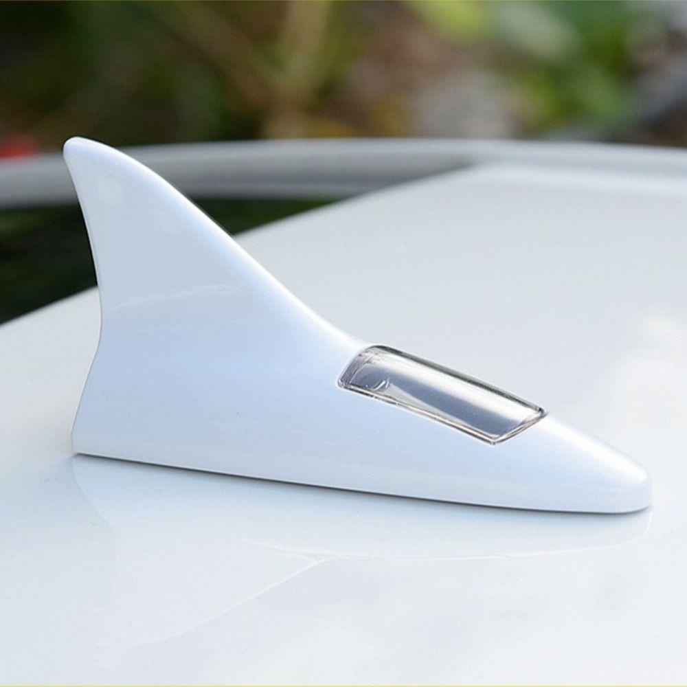 Универсальная автомобильная антенна плавник акулы светодиодный фонарь безопасности предупреждающий свет вождения