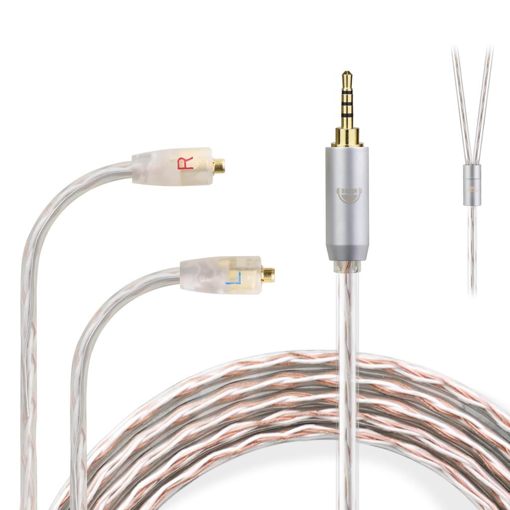 Okcsc JBX для Westone W Series Cable Наушники Кабель 4-жильный Совместим с OFC Re-Cable W40/W80/W60/UM10/UM30 и т.д.. 2,5 мм