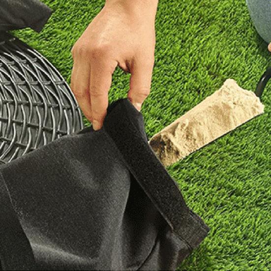 2 шт. базовые грузики для зонтов, уличные многоразовые мешки с песком, водостойкие, устойчивые к ультрафиолетовому излучению, ткань высокой плотности, мебель для патио, мешки с песком, гири