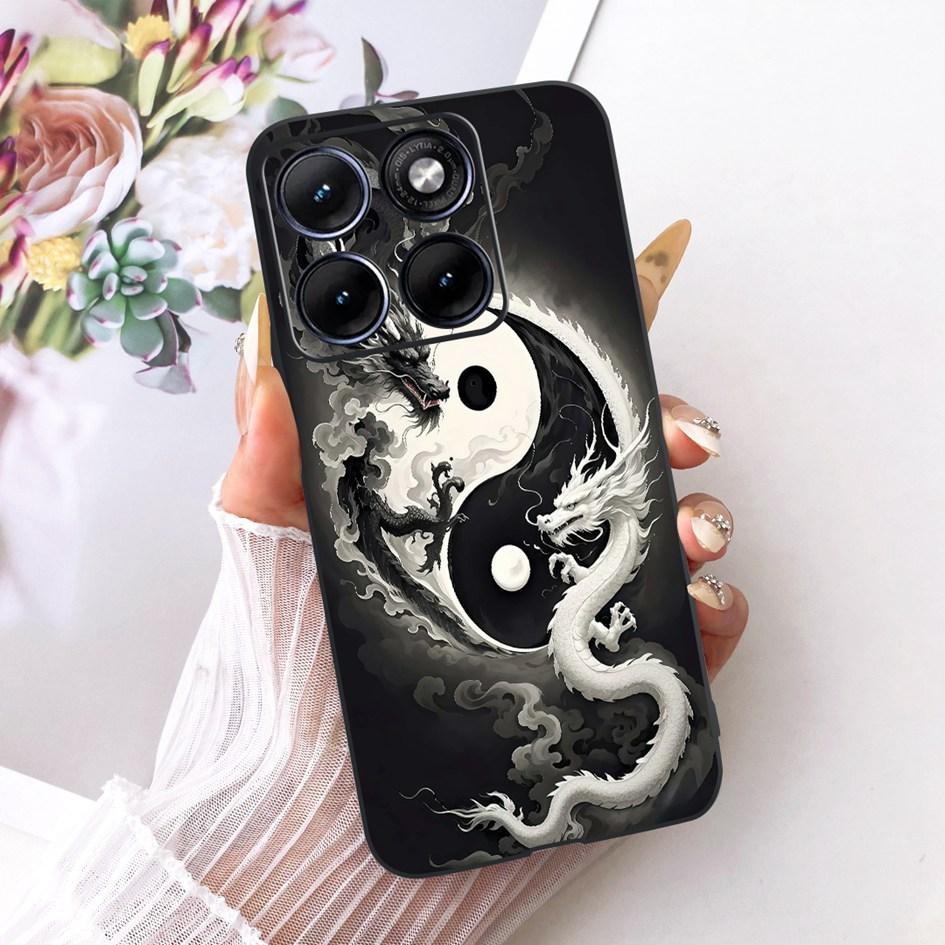 For Funda Motorola Edge 70 Fusion 2026 Phone Case New Fashion Flower Bow Soft Black Silicone Cover For Moto Edge 70Fusion+ Cases