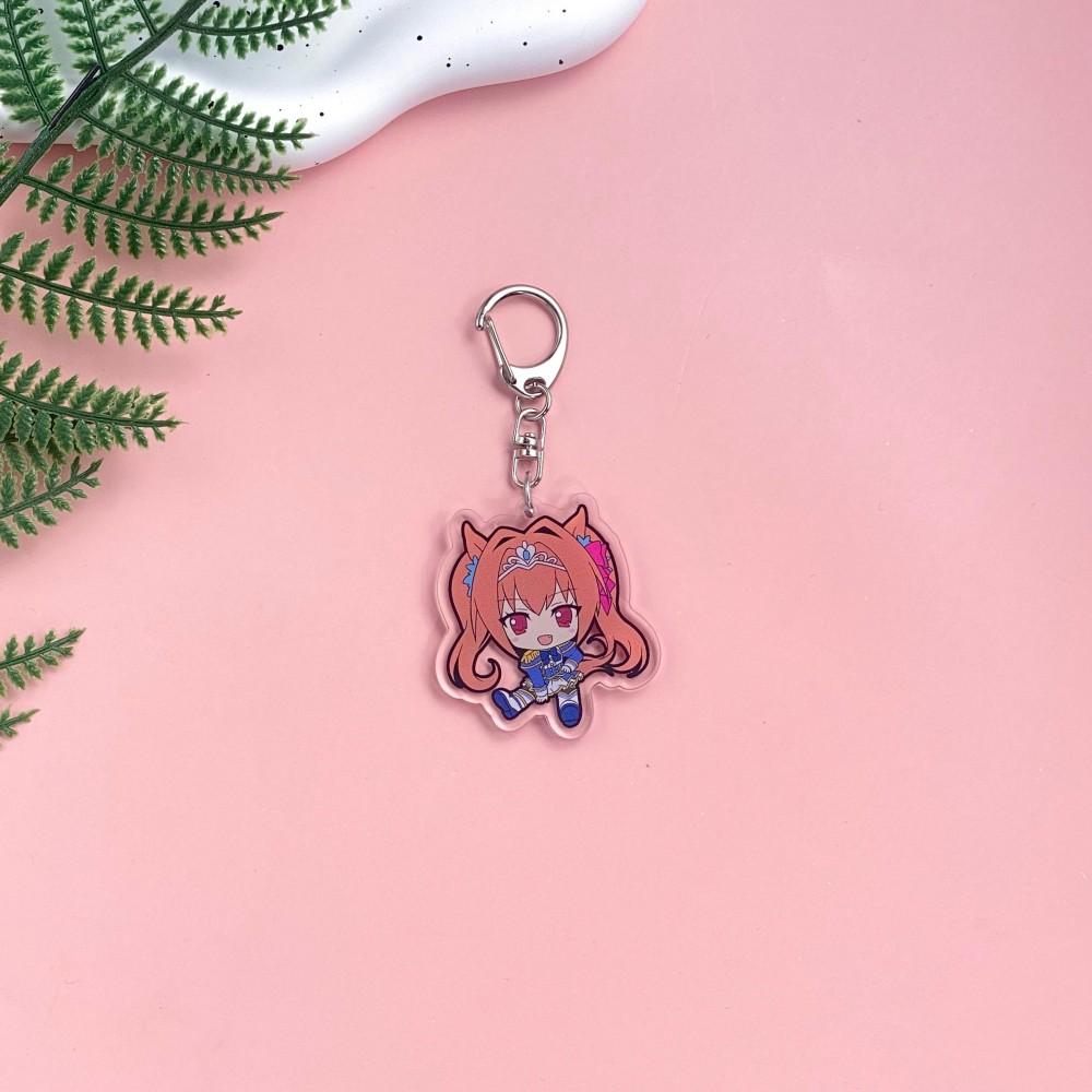 1/15 шт. Аниме Фигурки Pretty Derby Акриловый Брелок Милый Подвеска на Рюкзак Забавные Подвески для Сумки Аксессуары Декор Праздничные Подарки