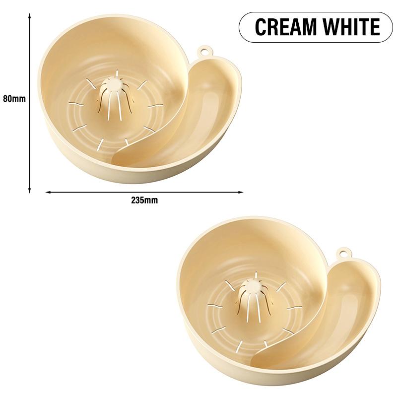 Новая корзина для слива фруктов в форме улитки, многоразовая кухонная миска для мытья овощей, многофункциональные инструменты для автоматической ротации и очистки