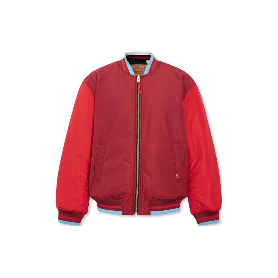 Мужская куртка Levis Year Of The Dragon Limited Edition Двусторонняя Двухцветная Вышитая на молнии Хлопковая куртка Мужская куртка Черный A7837-0000