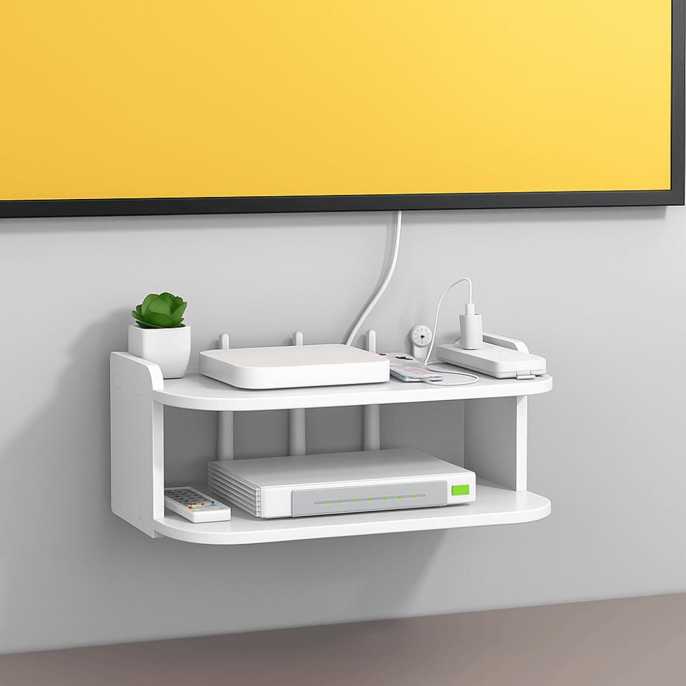 Strong Load-Bearing 2 Layer Wall Shelf 2/3 Layers WiFi Router Storage Holder  Bedroom