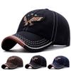 Unisex Eagle Embroidery Denim Baseball Caps Spring Autumn Outdoor Adjustable Casual Hats Sunscreen Hat
