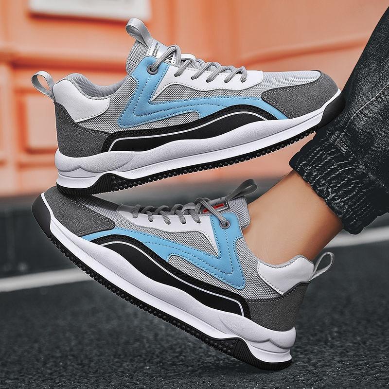 2025 осень новые мужские туфли спортивные повседневные туфли на шнуровке мягкая подошва нескользящие универсальные корейская версия кроссовок прилив