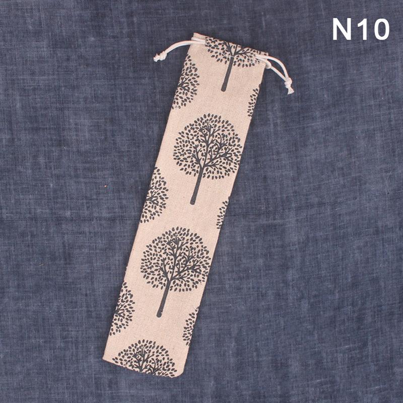 1 шт. многоразовый соломенный мешочек для металлических соломенных столовых приборов, красочный дорожный походный палочки для еды ложка вилка нож сумка для хранения контейнер